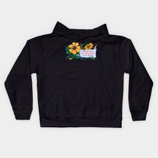 small steps are still steps. keep going. Kids Hoodie